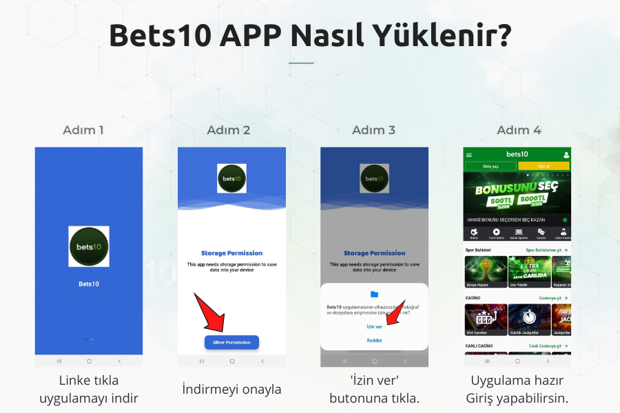 Bets10 Mobil Giriş APK İndir