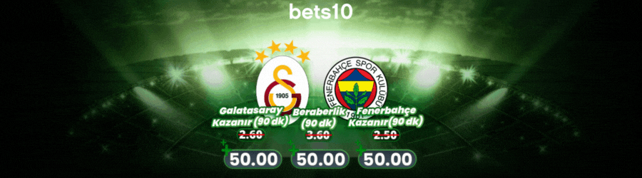 Türkiye Süper Kupa Bets10'da Kazandırıyor