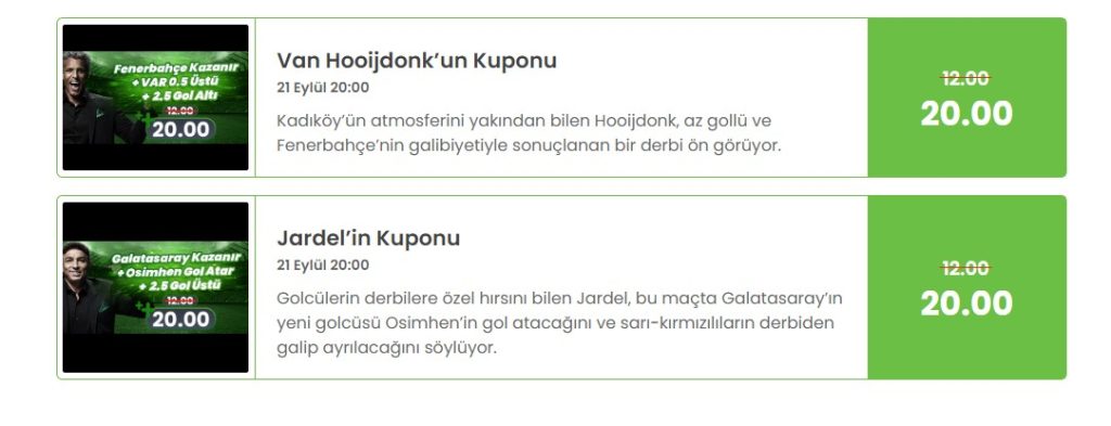 Fenerbahçe Galatasaray Maçı Tahminleri